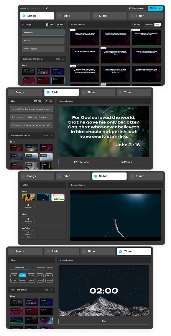 WorshipScreen